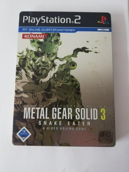 Metal Gear Solid 3 Snake Eater Steelbook Playstation 2 komplett mit Anleitung SLES 82032 USK ab 16