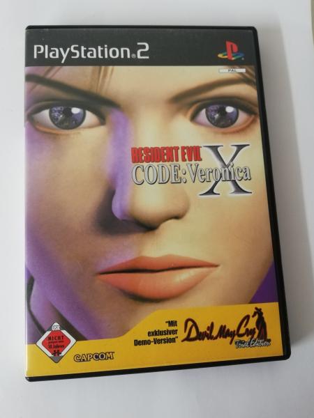 Resident Evil-Code Veronica X Playstation 2 komplett mit Anleitung + Demo Version Devil May Cry SLES 50306 USK ab 18