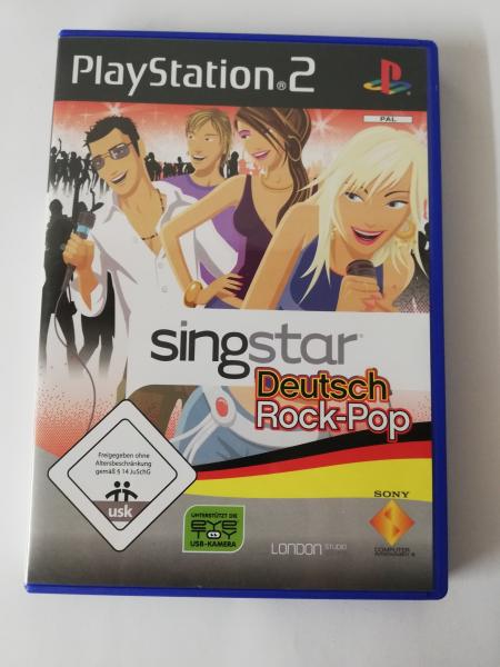 Singstar Deutsch Rock-Pop Playstation 2 komplett mit Anleitung SCES 54128