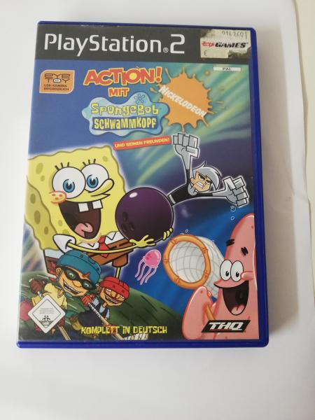 Action mit Spongebob Schwammkopf und seinen Freunden Playstation 2 komplett mit Anleitung SLES 52907