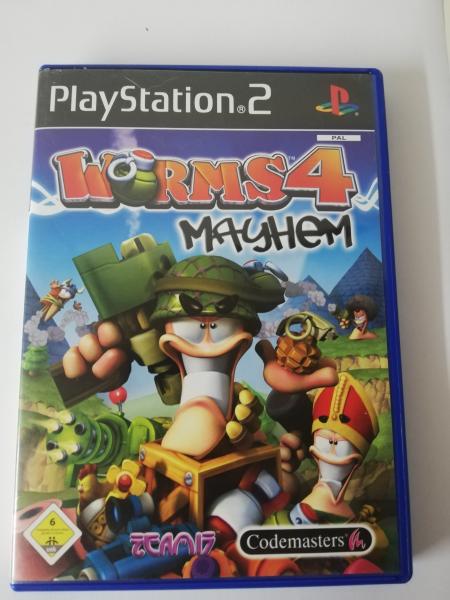 Worms 4 : Mayhem  Playstation 2 komplett mit Anleitung SLES 53096 USK ab 6