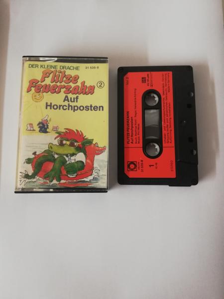Flitze Feuerzahn Folge 2 Auf Horchposten 4-fach Schwarz geschraubt Schwarz mit Roten Aufkleber 31535-8 Sonocord