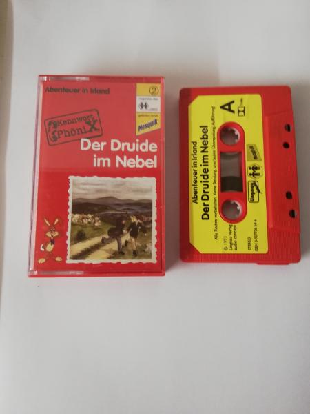 Der Druide im Nebel Kennwort Phönix-Abenteuer in Irland Rot mit Gelben Aufkleber Lingau Verlag