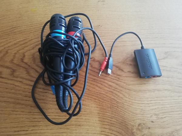 Playstation 2 Singstar Mikrophone incl. Adapter