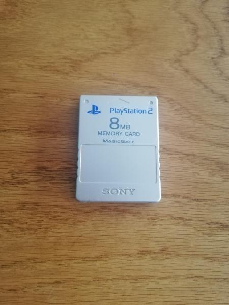 Playstation 2 Memory Card 8 MB Silber