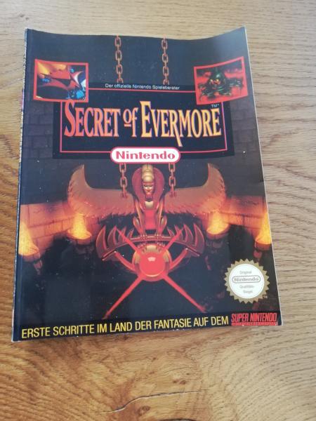 Super Nintendo Secret of Evermore Spieleberater in sehr guten Zustand
