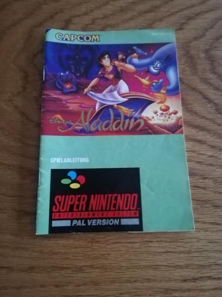 Super Nintendo Aladdin Spielanleitung(leichter Abriß auf den letzten drei Seiten) SNSP-RJ-NOE/SFRG