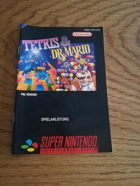 Super Nintendo Tetris & Dr. Mario Spielanleitung SNSP-ATFP-NOE