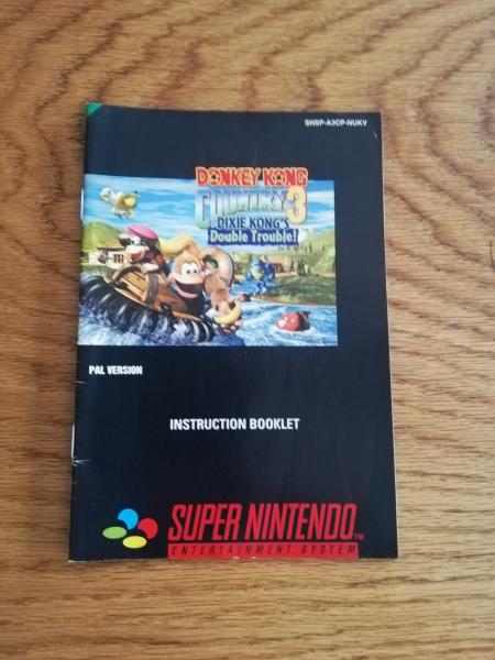 Super Nintendo Donkey Kong Country 3 Spielanleitung SNSP-A3CP-NUKV