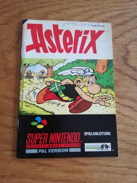 Super Nintendo Asterix Spielanleitung SNSP-XE-NOE (oben leicht beschrieben)