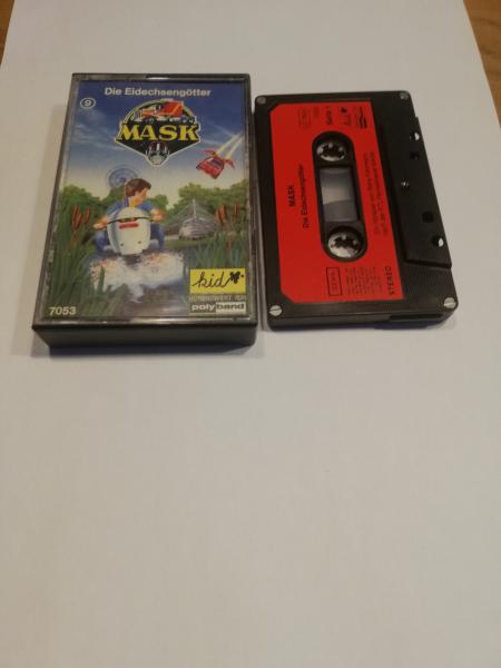 MASK Folge 9 Eidechsengötter 4-fach Silber geschraubt Schwarz mit Roten Aufkleber PB 7053 Polyband