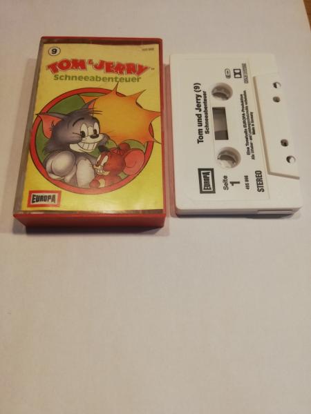 Tom & Jerry Folge 9 Schneeabenteuer Weiß mit Schwarzen Druck 495966-215 Europa