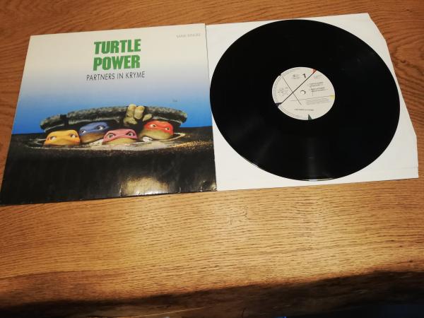 Turtle Power Partners in Kryme 1990 SBK Records 060203933 6 Europäische Pressung Maxi-Single VG+/VG+