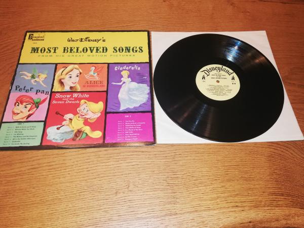 Walt Disney`s Most Beloved Songs From HIS Great Motion Pictures 1964 Disneyland Records 1213 US Pressung VG+/VG