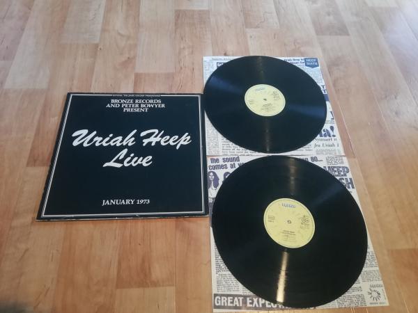 Uriah Heep Live 1973 Bronze 28773 XDT Doppel LP Deutsche Pressung NM/VG
