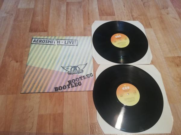Aerosmith Live Bootleg 1978 CBS 68225  Doppel LP UK Pressung NM/VG+