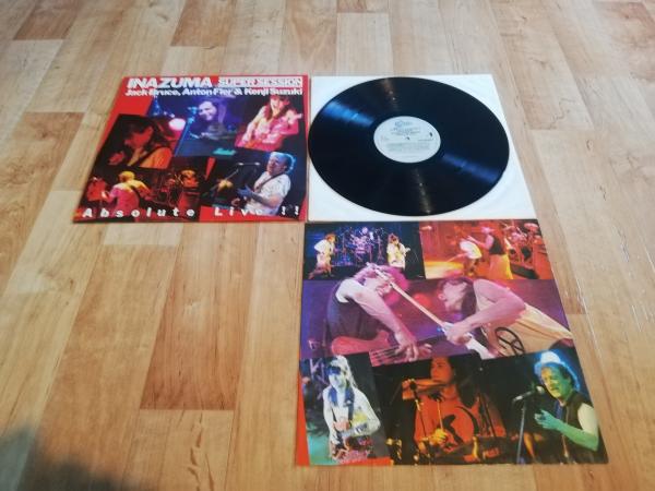 Jack Bruce, Anton Fier & Kenji Suzuki Inazuma Super Session "Absolute Live" 1987 Epic EPC 460453 1 Holländische Pressung VG+/NM