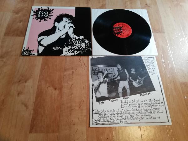H.D.Q. – You Suck! 1987 Meantime Records – COX 007 Red Cover UK Pressung NM/VG+