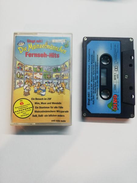 Die Mainzelmännchen Fernseh-Hits 5-fach Silber geschraubt Blau mit Hellblauen Aufkleber MC 1072 Dino