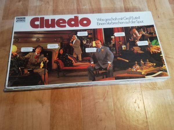 Cluedo Das klassische Detektivspiel Parker komplett in guten Zustand(Karton mit Gebrauchsspuren und geklebt)