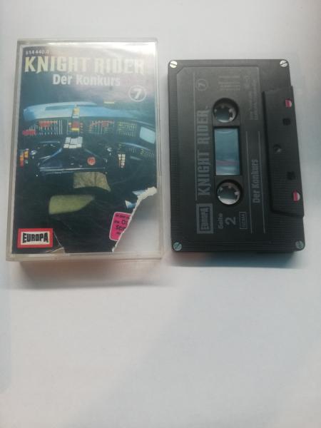 Knight Rider Folge 7 Der Konkurs 4-fach Silber geschraubt Schwarz mit Weißen Druck Seltene Auflage 514.440.0 Europa Frontcover Abriss