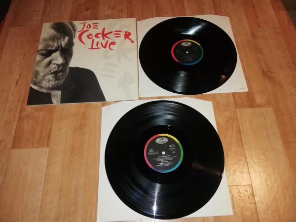 Joe Cocker Live 1990 Capitol Records 164 7934161 Doppel LP Europäische Pressung VG+/VG