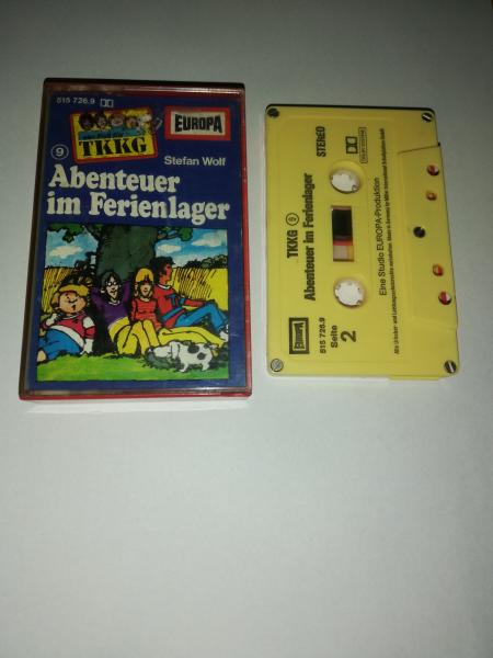 TKKG Folge 9 Abenteuer im Ferienlager 5-fach Silber geschraubt gelb 515726.9 Europa (Innencover beschrieben)
