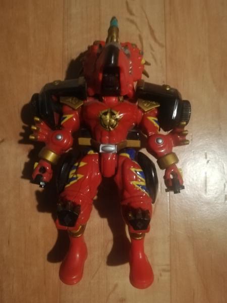 Power Rangers Dino Thunder Red Ranger Centrasaurus 2003 Bandai