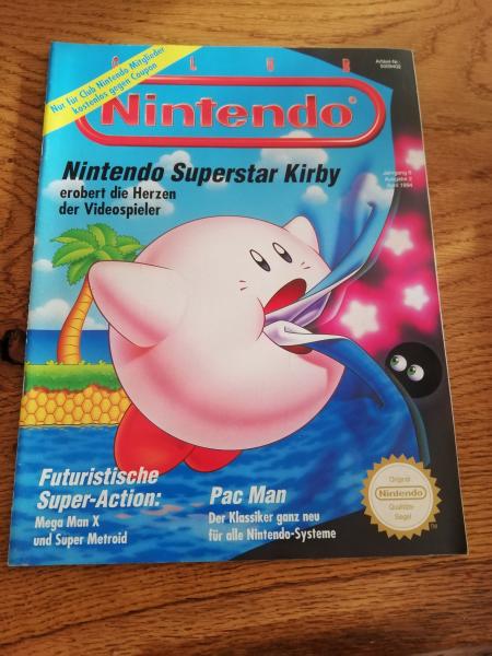 Nintendo Club-Heft Jahrgang 6 Ausgabe 2 Juni 1994 mit Poster in sehr guten Zustand