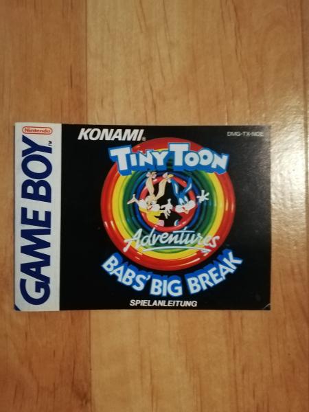 Nintendo Gameboy Anleitung Tiny Toon Babs`Big Break DMG-TX-NOE