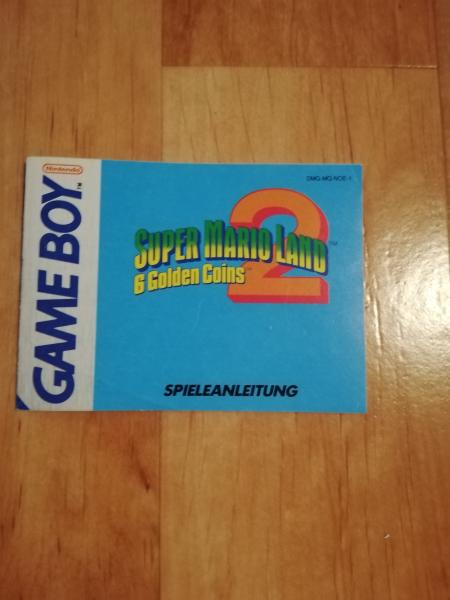 Nintendo Gameboy Anleitung Super Mario Land 2 6Golden Coins DMG-MQ-NOE-1