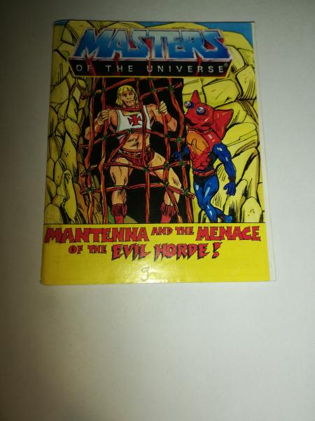 Masters of the Universe Mini Comic Mantenna and the Menace of the Evil Horde/Mantenna et la Menace de la Horde Sauvage ! 1984 Mattel 0007-8470