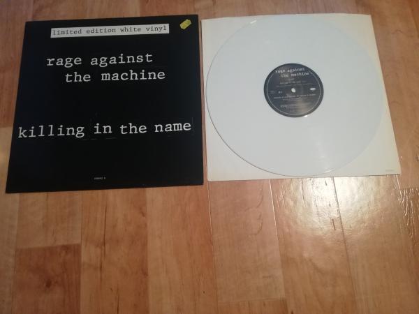 Rage Against The Machine – Killing in the name 1993 EPIC 658492 6 Limited Edition White Vinyl  UK Pressung VG+/VG+