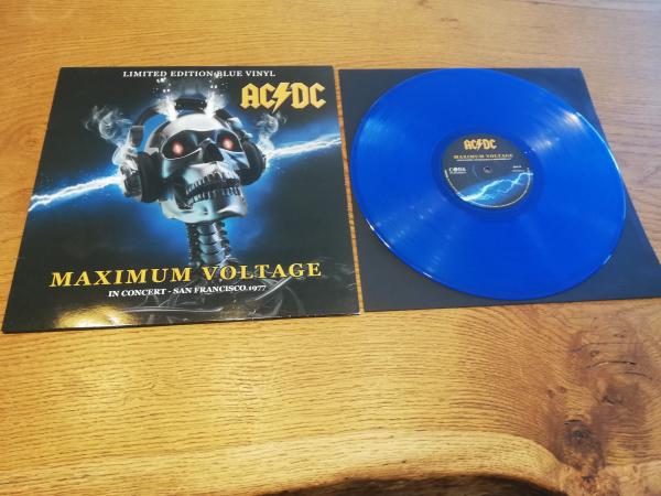 AC/DC Maximum Voltage in Concert San Francisco 1977 Limited Edition Blue Vinyl 060420344097 Tsch. Pressung NM/VG+