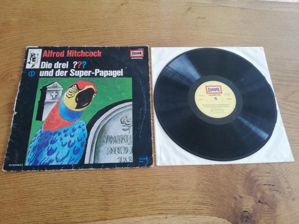 Die Drei Fragezeichen Folge 1 und der Super-Papagei 1979 Europa 115901.1 Deutsche Pressung VG-/G+