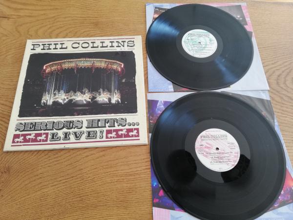 Phil Collins-Serious Hits Live 1990 Wea 9031-72550-1 Deutsche Pressung VG+/VG-(kleiner Abriss auf dem Frontcover)