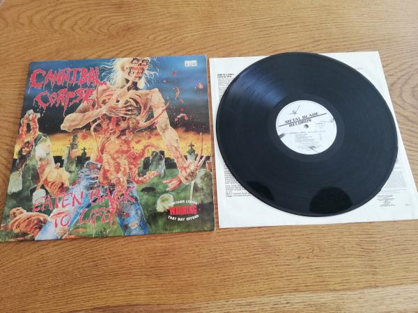 Cannibal Corpse Eaten back to Life 1990 Metal Blade Records Zorro 12 US Pressung VG/VG